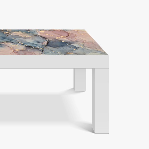 Naklejka na biurko i stół delikatny pastelowy wzór kwiatowy – Wallissimo®