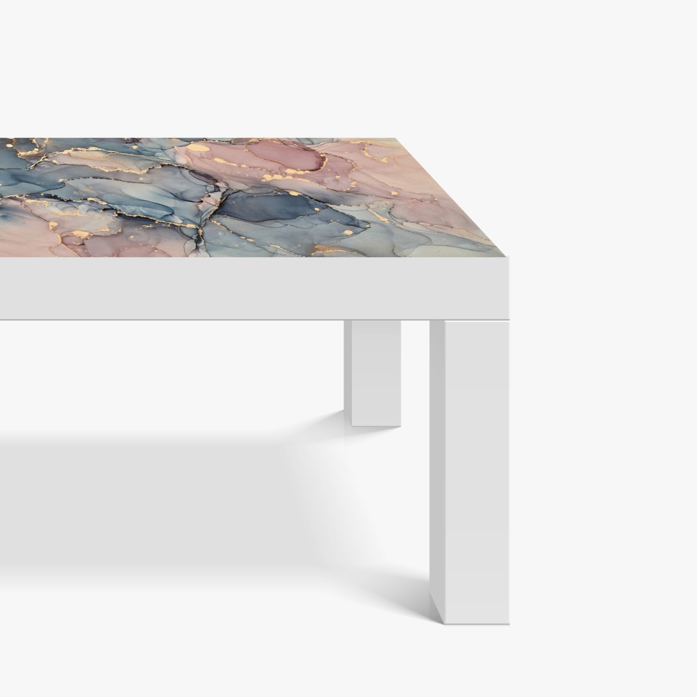 Naklejka na biurko i stół delikatne pastelowe płynne marmury ze złotymi żyłkami – Wallissimo® Naklejka na biurko i stół delikatne pastelowe płynne marmury ze złotymi żyłkami – Wallissimo®