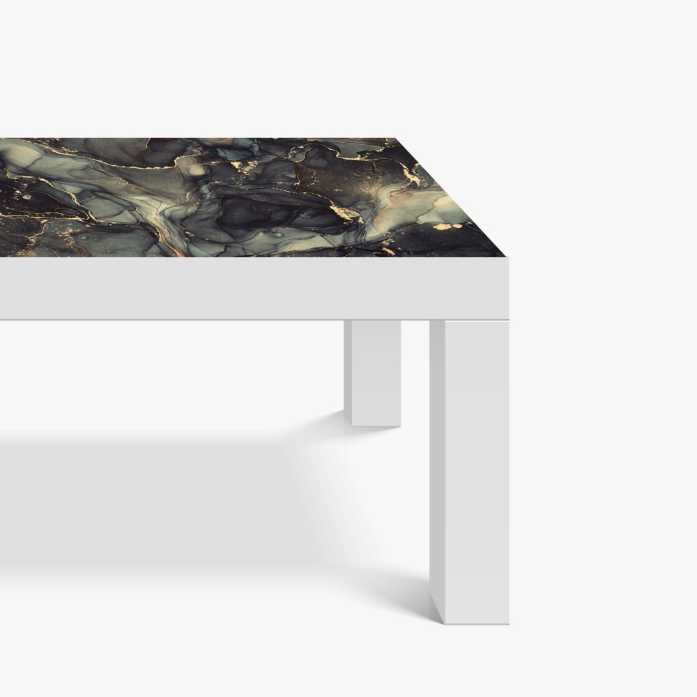 Naklejka na biurko i stół luksusowa abstrakcja alkoholowa ze złotymi żyłkami – Wallissimo® Naklejka na biurko i stół luksusowa abstrakcja alkoholowa ze złotymi żyłkami – Wallissimo®