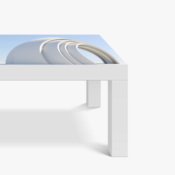 Naklejka na biurko i stół słoneczna zielona łąka o wschodzie – Wallissimo®