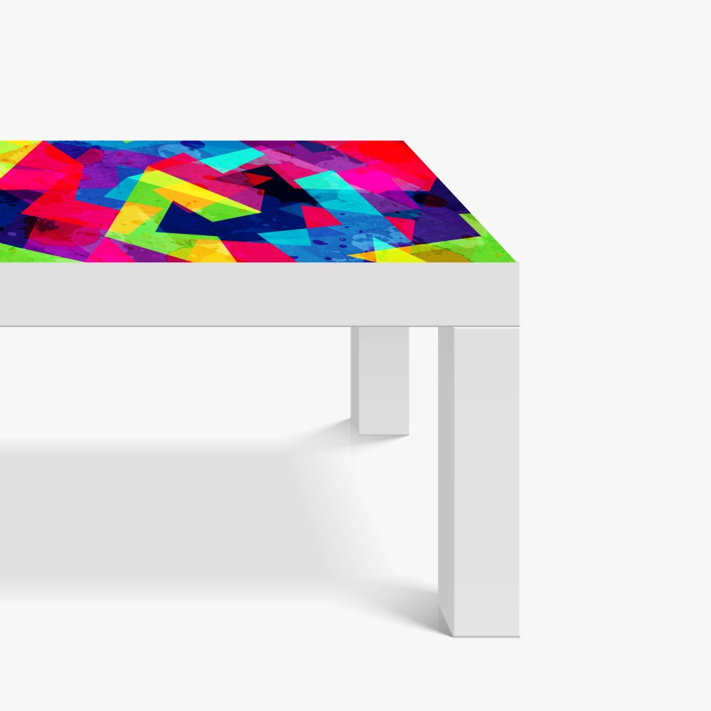 Naklejka na biurko i stół żywy geometryczny akwarelowy kolaż – Wallissimo® Naklejka na biurko i stół żywy geometryczny akwarelowy kolaż – Wallissimo®