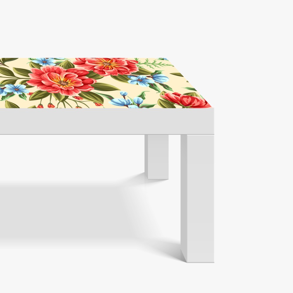 Naklejka na biurko i stół intensywny akwarelowy wzór kwiatowy – Wallissimo® Naklejka na biurko i stół intensywny akwarelowy wzór kwiatowy – Wallissimo®