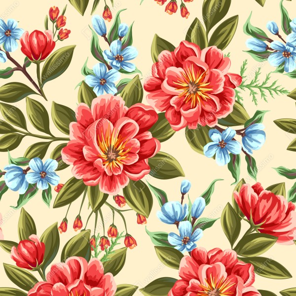 Naklejka na biurko i stół intensywny akwarelowy wzór kwiatowy – Wallissimo® Naklejka na biurko i stół intensywny akwarelowy wzór kwiatowy – Wallissimo®