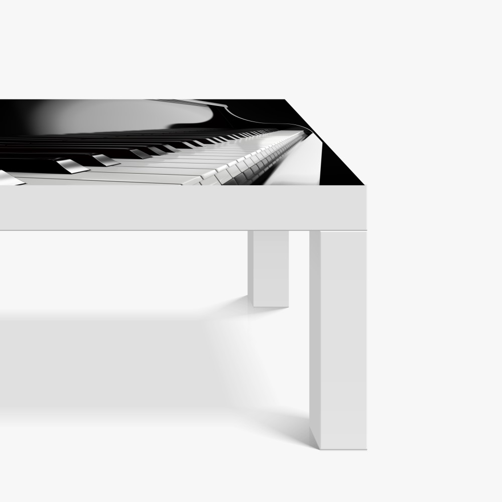 Naklejka na biurko i stół eleganckie czarno-białe klawisze fortepianu – Wallissimo® Naklejka na biurko i stół eleganckie czarno-białe klawisze fortepianu – Wallissimo®