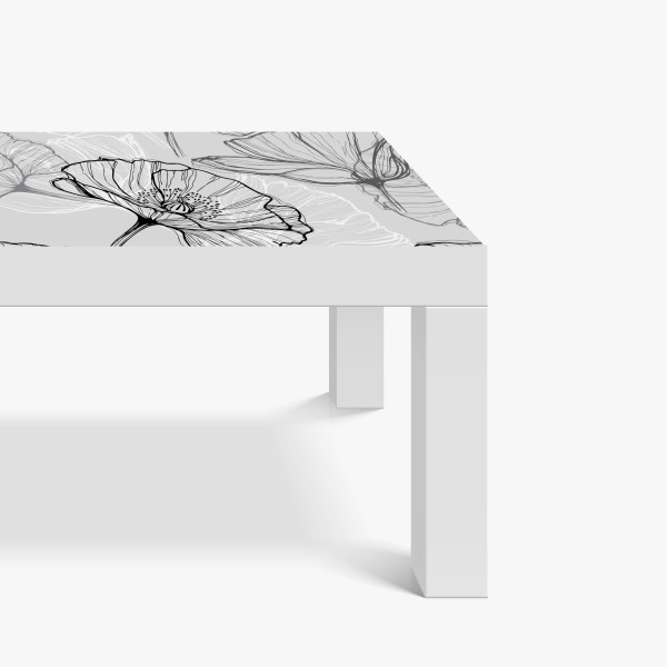 Naklejka na biurko i stół dramatyczne czarno-białe molo prowadzące w burzliwe morze – Wallissimo®