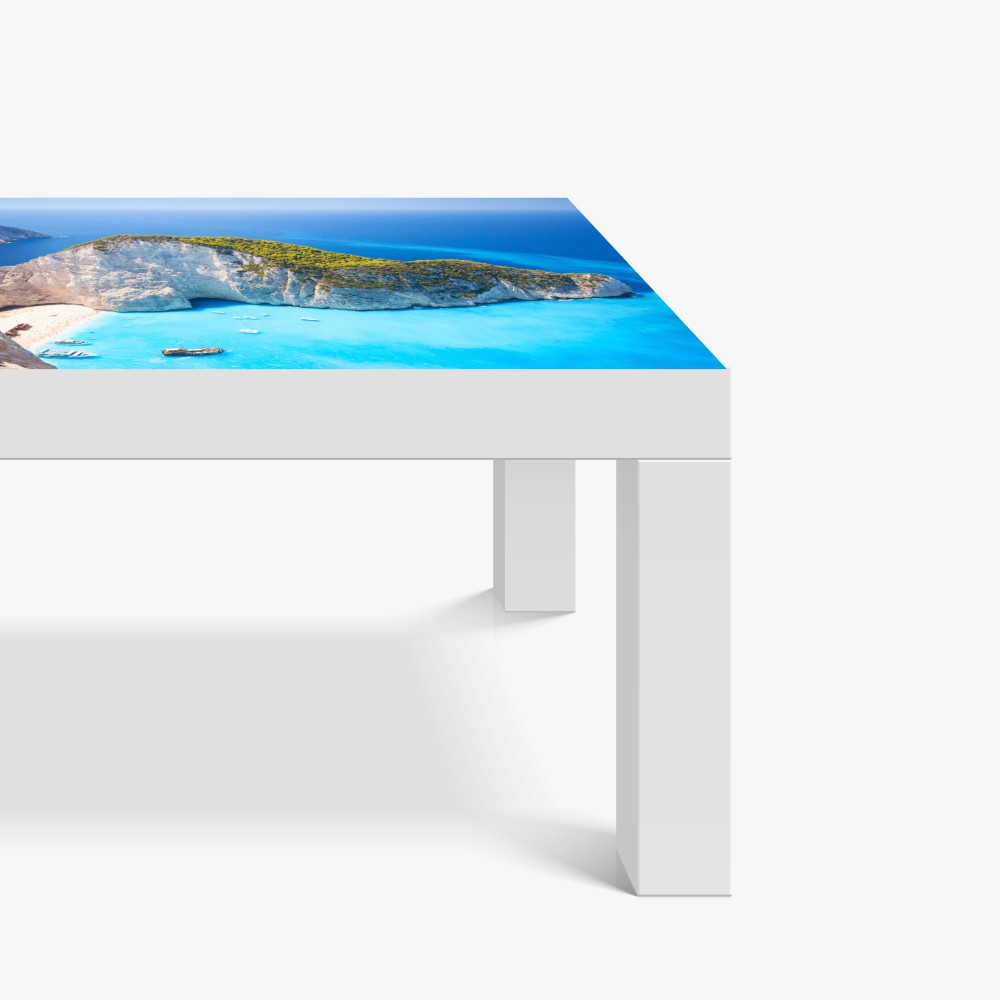 Naklejka na biurko i stół Zatoka Navagio turkusowa zatoka, Zakynthos – Wallissimo® Naklejka na biurko i stół Zatoka Navagio turkusowa zatoka, Zakynthos – Wallissimo®