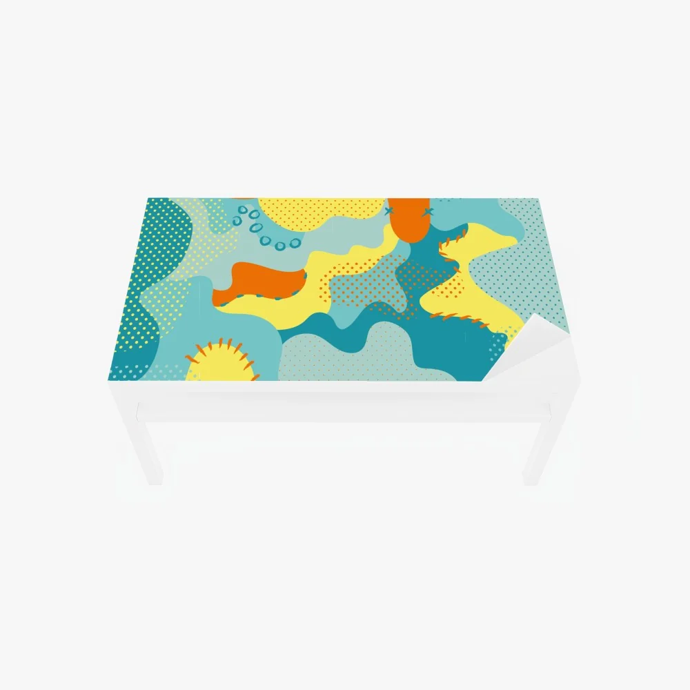 Naklejka na biurko i stół żywy abstrakcyjny motyw pop-art – Wallissimo® Naklejka na biurko i stół żywy abstrakcyjny motyw pop-art – Wallissimo®