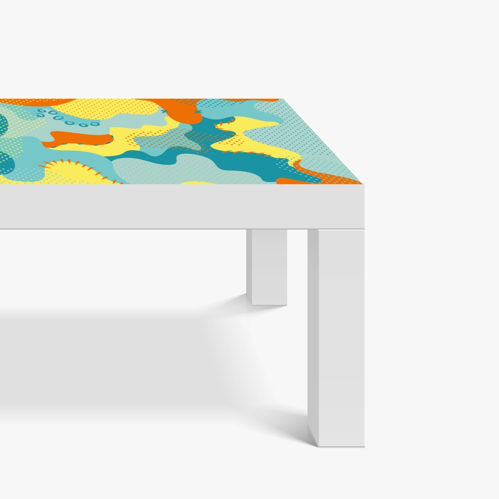 Naklejka na biurko i stół żywy abstrakcyjny motyw pop-art – Wallissimo® Naklejka na biurko i stół żywy abstrakcyjny motyw pop-art – Wallissimo®