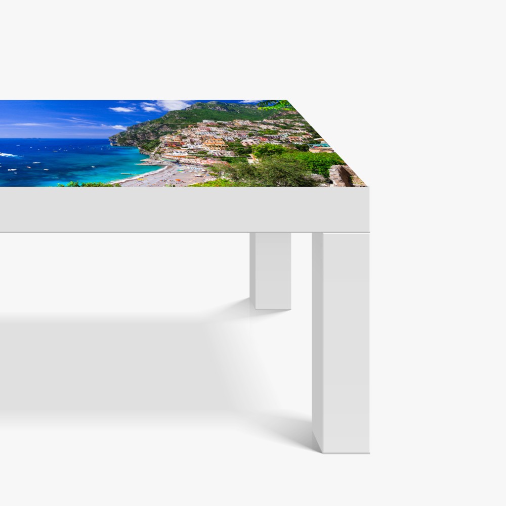 Naklejka na biurko i stół słoneczna panorama Positano na Wybrzeżu Amalfi – Wallissimo® Naklejka na biurko i stół słoneczna panorama Positano na Wybrzeżu Amalfi – Wallissimo®