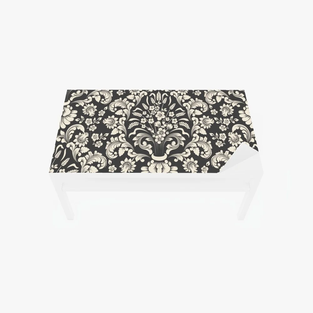 Naklejka na biurko i stół vintage kwiatowy wzór damask – Wallissimo® Naklejka na biurko i stół vintage kwiatowy wzór damask – Wallissimo®