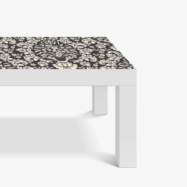 Naklejka na biurko i stół vintage kwiatowy wzór damask – Wallissimo® Naklejka na biurko i stół vintage kwiatowy wzór damask – Wallissimo®