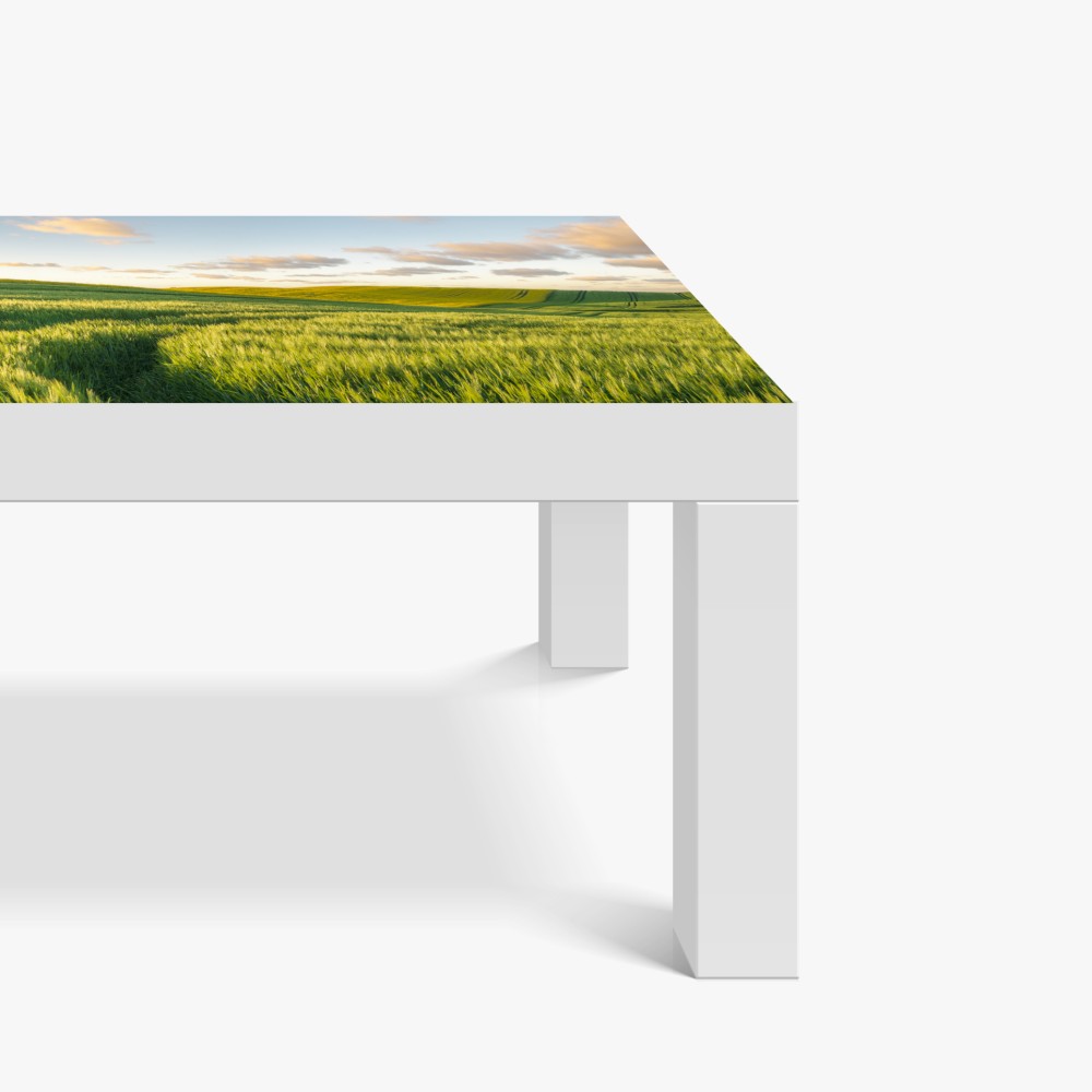 Naklejka na biurko i stół spokojna zielona łąka panorama – Wallissimo® Naklejka na biurko i stół spokojna zielona łąka panorama – Wallissimo®