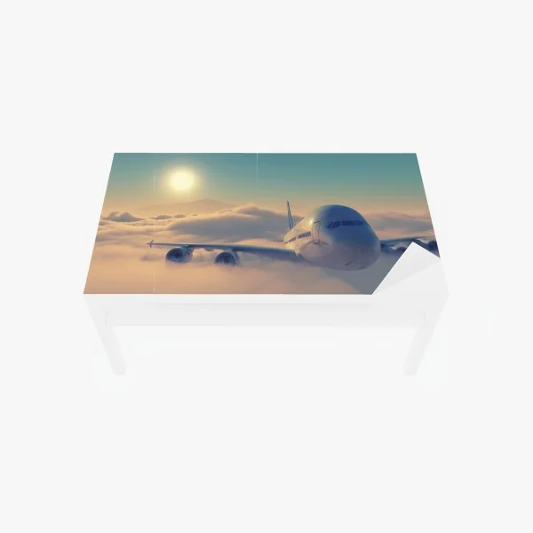 Naklejka na biurko i stół nowoczesny budynek mieszkalny z balkonami – Wallissimo®