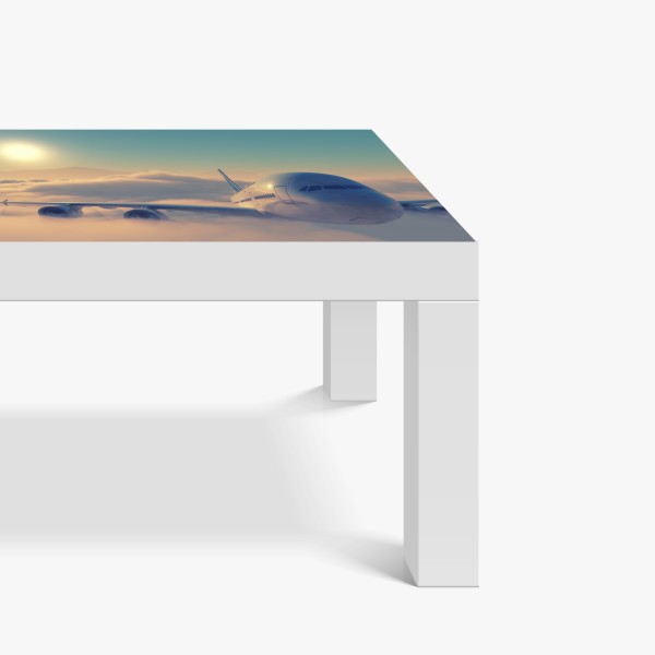 Naklejka na biurko i stół nowoczesny budynek mieszkalny z balkonami – Wallissimo®