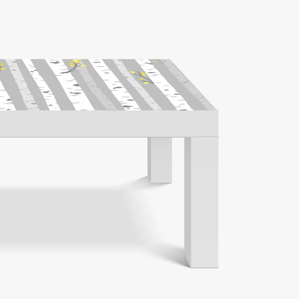 Naklejka na biurko i stół stylizowany motyw tygrysa na turkusowym tle – Wallissimo®