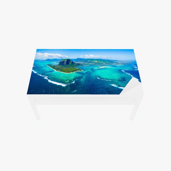 Naklejka na biurko i stół bliski portret zebr czarno-biały – Wallissimo®