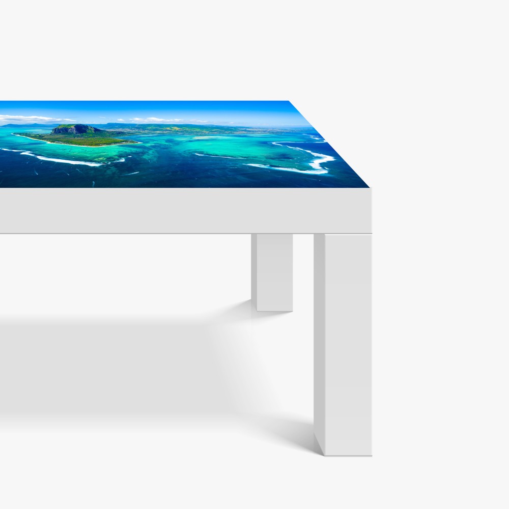 Naklejka na biurko i stół panorama Le Morne nad laguną Mauritiusa – Wallissimo® Naklejka na biurko i stół panorama Le Morne nad laguną Mauritiusa – Wallissimo®