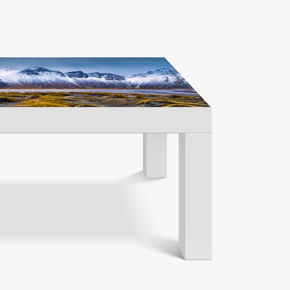 Naklejka na biurko i stół panorama Vestrahorn na Stokksnes – Wallissimo® Naklejka na biurko i stół panorama Vestrahorn na Stokksnes – Wallissimo®