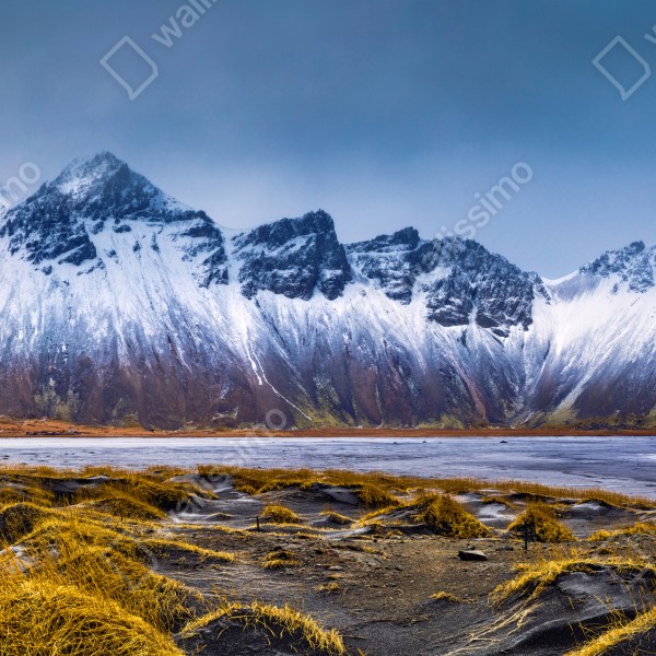 Naklejka na biurko i stół panorama Vestrahorn na Stokksnes – Wallissimo® Naklejka na biurko i stół panorama Vestrahorn na Stokksnes – Wallissimo®
