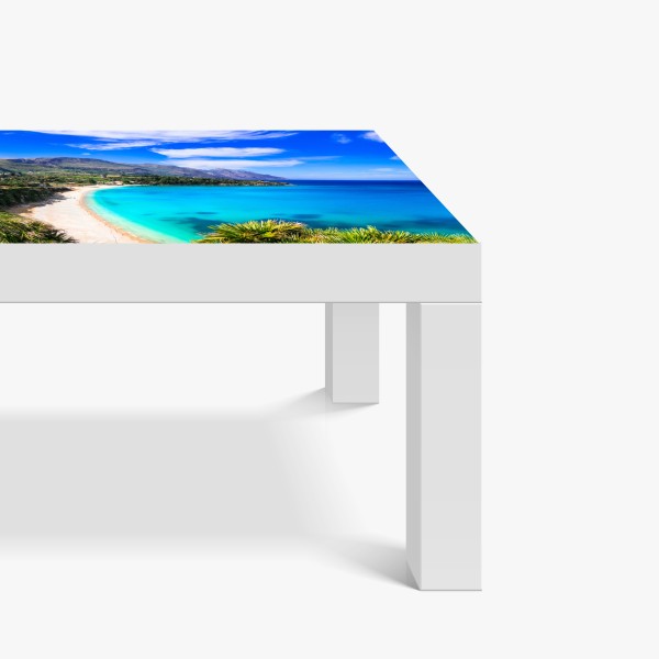 Naklejka na biurko i stół złote płynne linie abstrakcyjny wzór – Wallissimo®