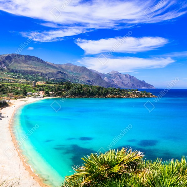 Naklejka na biurko i stół turkusowy nadmorski pejzaż plaży – Wallissimo® Naklejka na biurko i stół turkusowy nadmorski pejzaż plaży – Wallissimo®