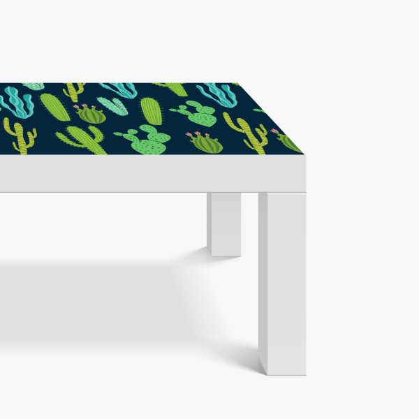 Naklejka na biurko i stół retro czerwone goździki wzór kwiatowy – Wallissimo®