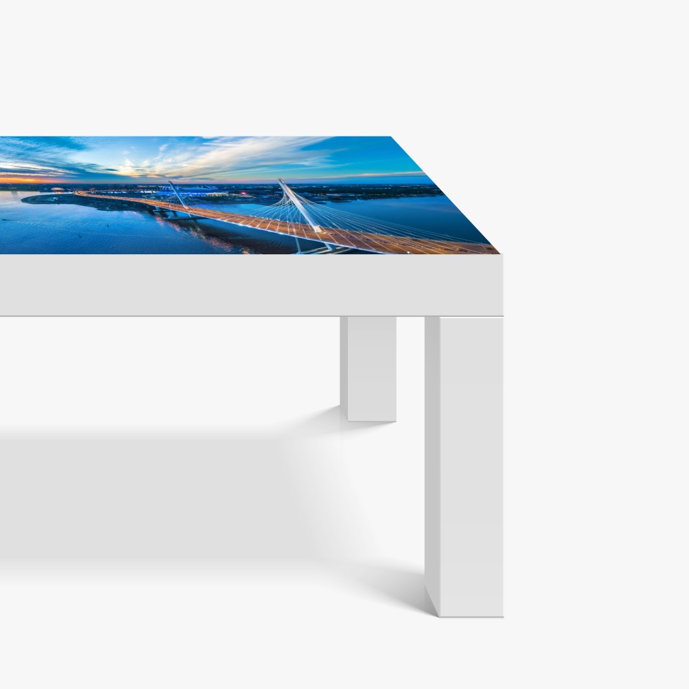 Naklejka na biurko i stół Sankt Petersburg panorama mostu o zmierzchu – Wallissimo® Naklejka na biurko i stół Sankt Petersburg panorama mostu o zmierzchu – Wallissimo®