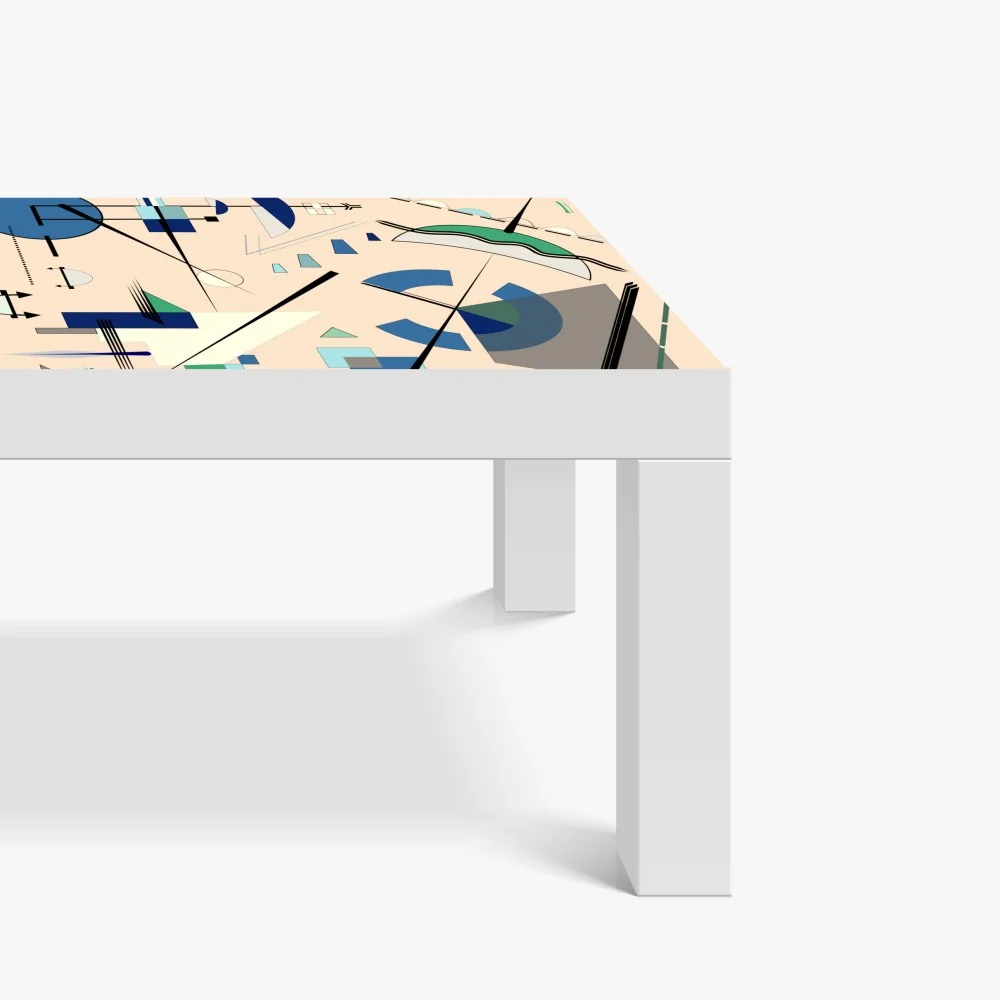 Naklejka na biurko i stół geometryczna kompozycja w pastelach – Wallissimo® Naklejka na biurko i stół geometryczna kompozycja w pastelach – Wallissimo®