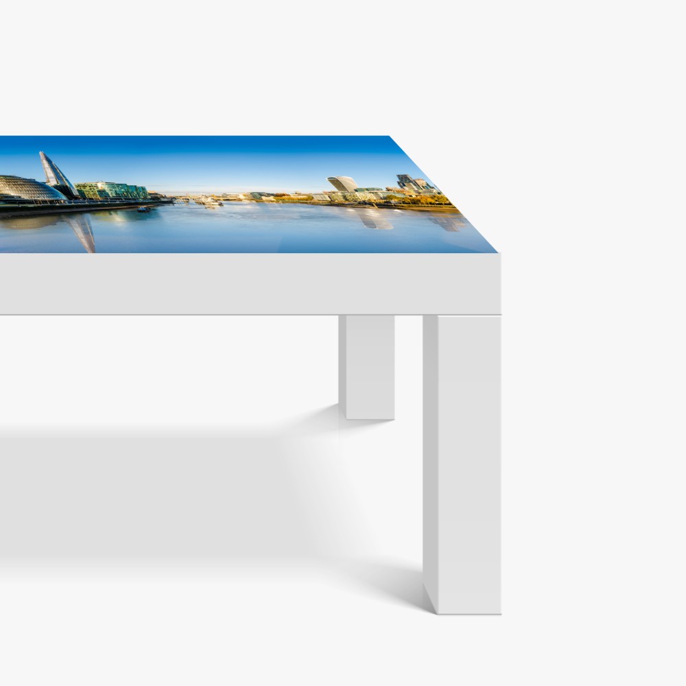 Naklejka na biurko i stół Londyn panoramiczny widok nad Tamizą – Wallissimo® Naklejka na biurko i stół Londyn panoramiczny widok nad Tamizą – Wallissimo®