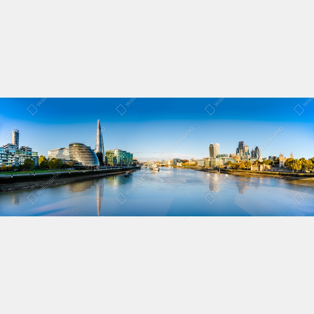 Naklejka na biurko i stół Londyn panoramiczny widok nad Tamizą – Wallissimo® Naklejka na biurko i stół Londyn panoramiczny widok nad Tamizą – Wallissimo®