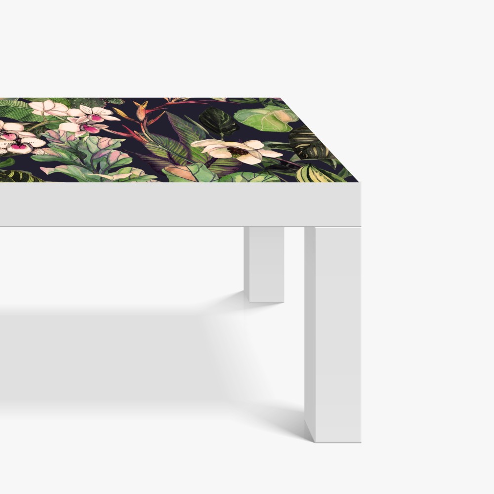 Naklejka na biurko i stół tropikalny akwarelowy wzór botaniczny – Wallissimo® Naklejka na biurko i stół tropikalny akwarelowy wzór botaniczny – Wallissimo®