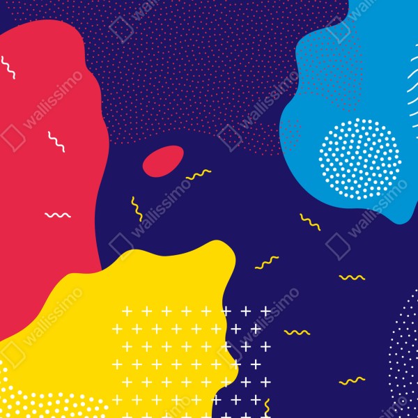 Naklejka na biurko i stół żywy abstrakcyjny wzór kształtów – Wallissimo® Naklejka na biurko i stół żywy abstrakcyjny wzór kształtów – Wallissimo®