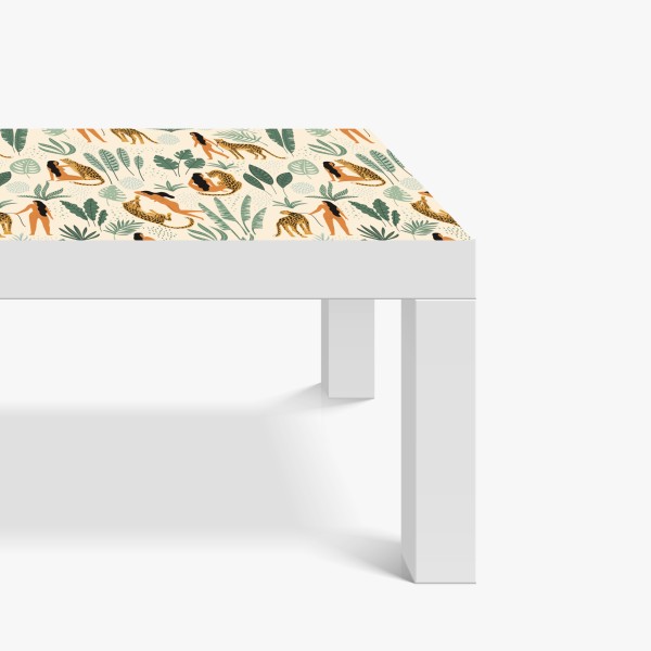 Naklejka na biurko i stół mglista panorama Dubaju ponad chmurami – Wallissimo®