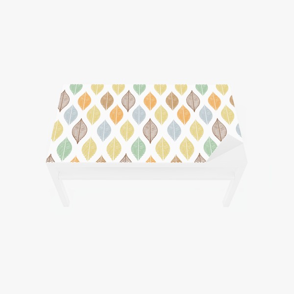 Naklejka na biurko i stół tropikalne liście i kwiaty – Wallissimo®