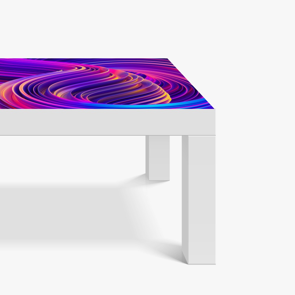 Naklejka na biurko i stół intensywny fioletowy 3d wir wstęg – Wallissimo® Naklejka na biurko i stół intensywny fioletowy 3d wir wstęg – Wallissimo®