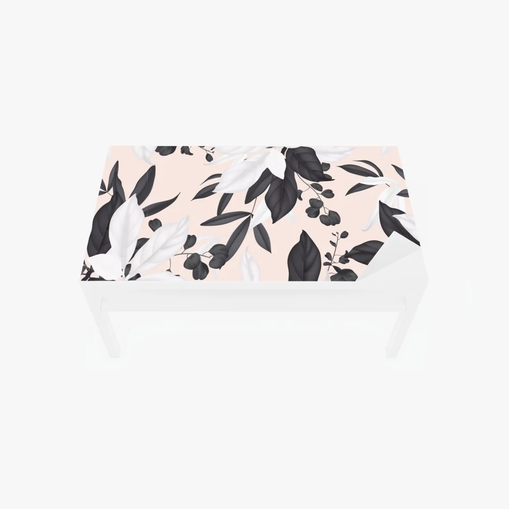 Naklejka na biurko i stół delikatne pastelowe liście botaniczne – Wallissimo® Naklejka na biurko i stół delikatne pastelowe liście botaniczne – Wallissimo®