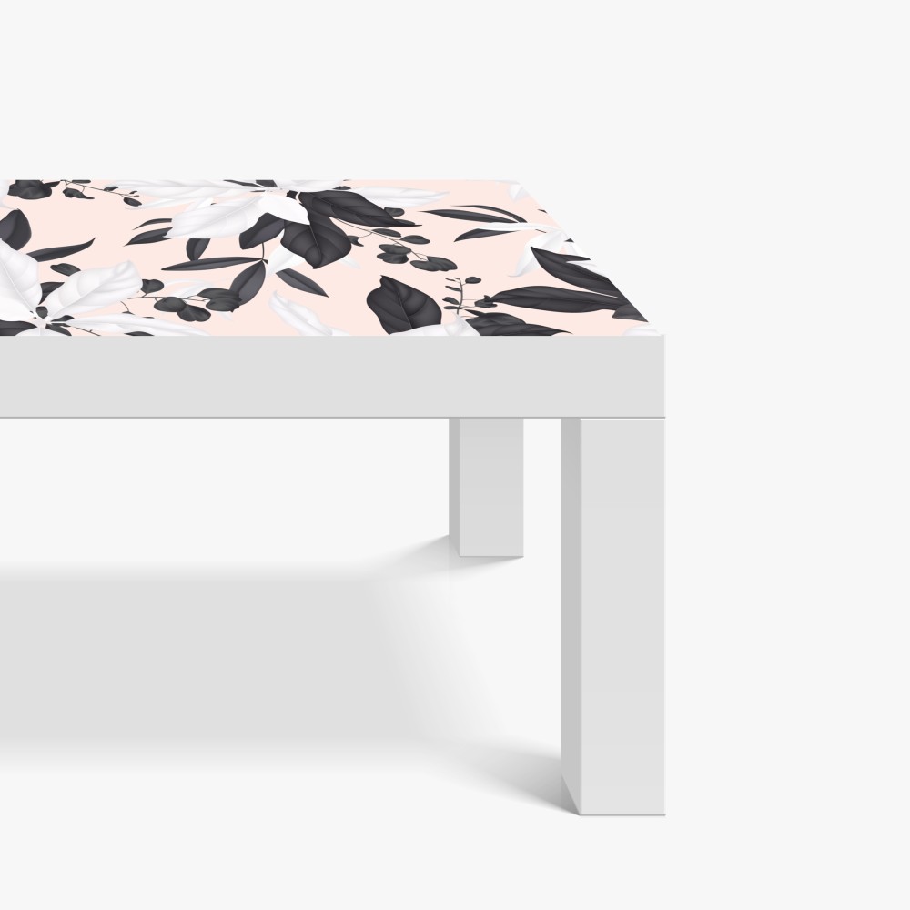 Naklejka na biurko i stół delikatne pastelowe liście botaniczne – Wallissimo® Naklejka na biurko i stół delikatne pastelowe liście botaniczne – Wallissimo®