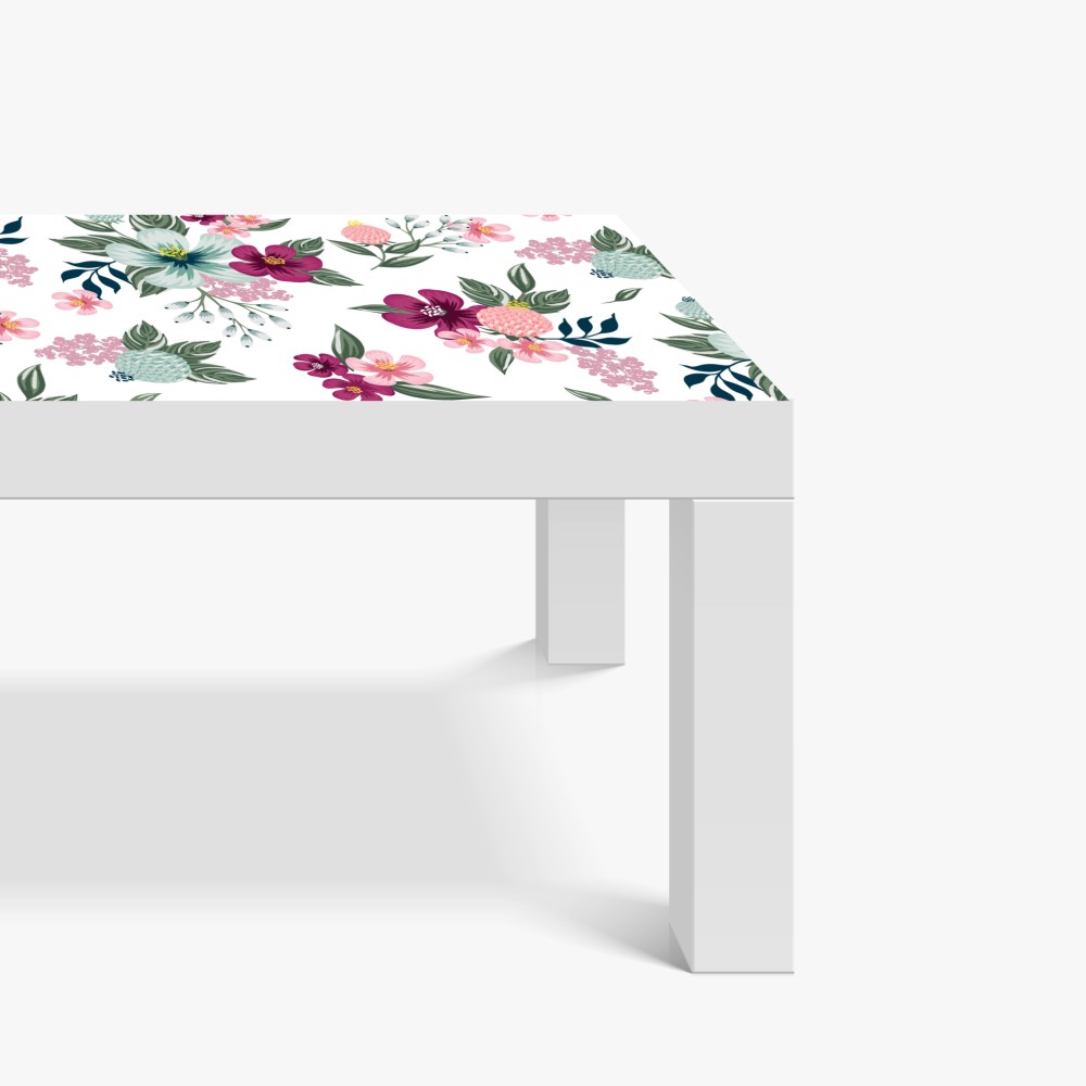 Naklejka na biurko i stół pastelowy wzór kwiatowy – Wallissimo® Naklejka na biurko i stół pastelowy wzór kwiatowy – Wallissimo®