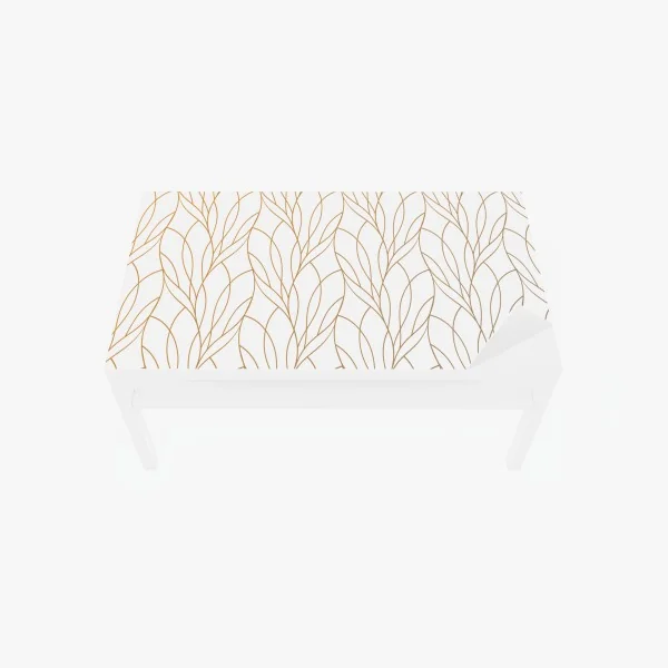 Naklejka na biurko i stół mglisty las czarno-biały – Wallissimo®