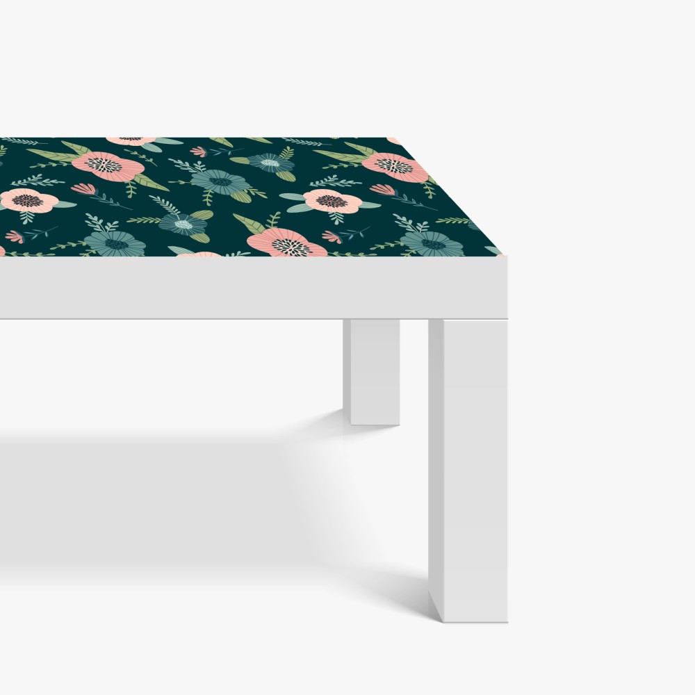 Naklejka na biurko i stół pastelowy botaniczny wzór kwiatowy – Wallissimo® Naklejka na biurko i stół pastelowy botaniczny wzór kwiatowy – Wallissimo®