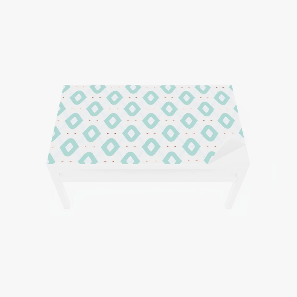 Naklejka na biurko i stół turkusowy geometryczny wzór rombów – Wallissimo® Naklejka na biurko i stół turkusowy geometryczny wzór rombów – Wallissimo®