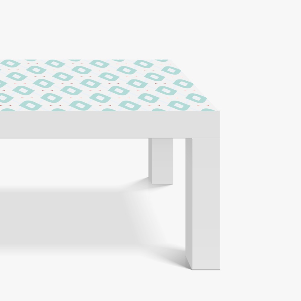 Naklejka na biurko i stół turkusowy geometryczny wzór rombów – Wallissimo® Naklejka na biurko i stół turkusowy geometryczny wzór rombów – Wallissimo®