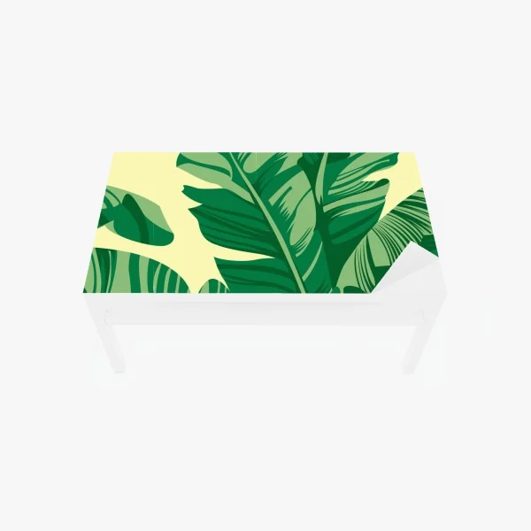 Naklejka na biurko i stół turkusowy wzór łusek z złotymi detalami – Wallissimo®