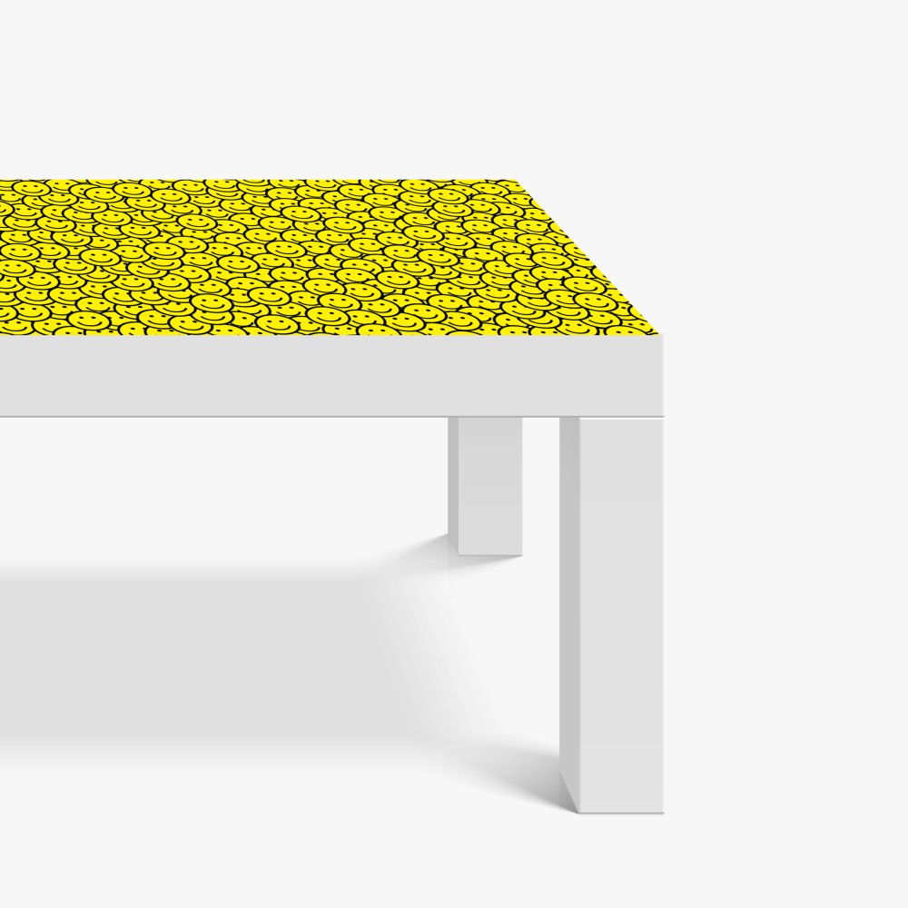 Naklejka na biurko i stół wzór z uśmiechniętymi buźkami – Wallissimo® Naklejka na biurko i stół wzór z uśmiechniętymi buźkami – Wallissimo®