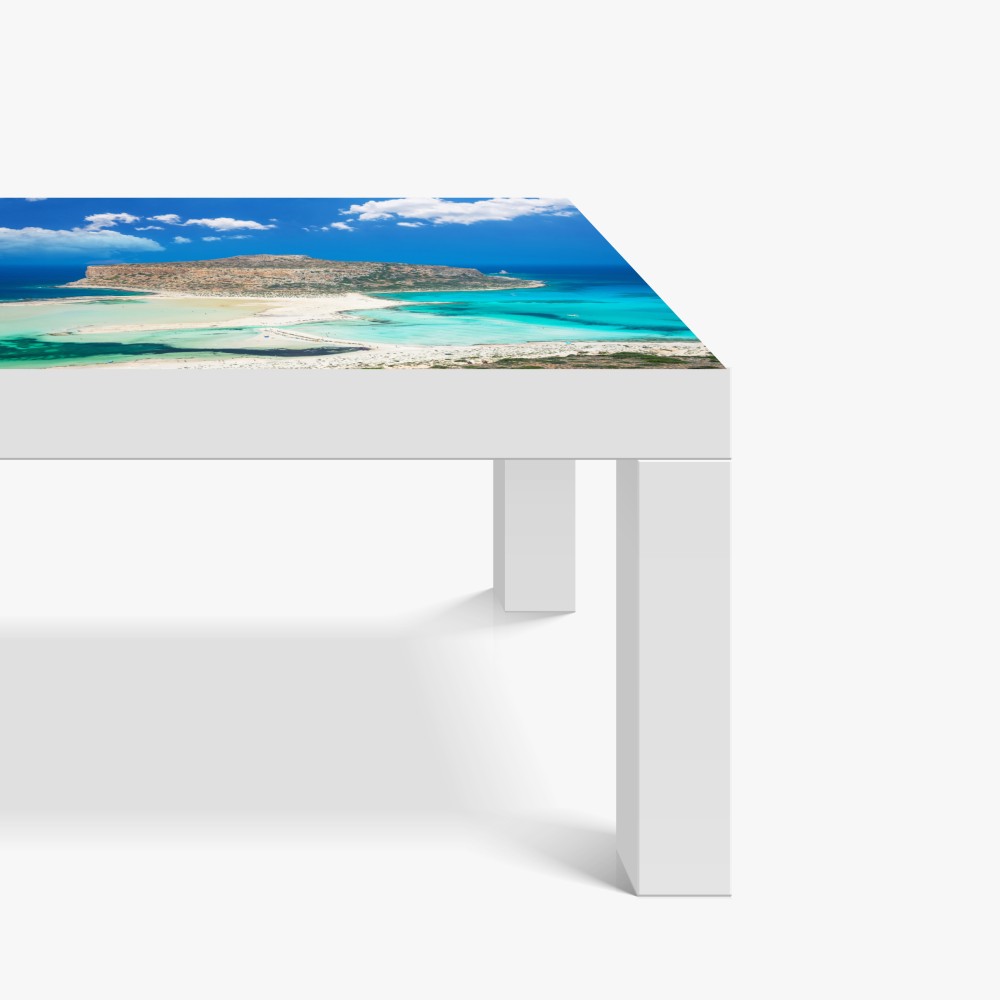 Naklejka na biurko i stół Balos plaża i turkusowa laguna – Wallissimo® Naklejka na biurko i stół Balos plaża i turkusowa laguna – Wallissimo®