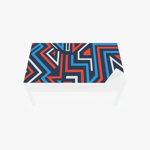 Naklejka na biurko i stół odważne geometryczne linie