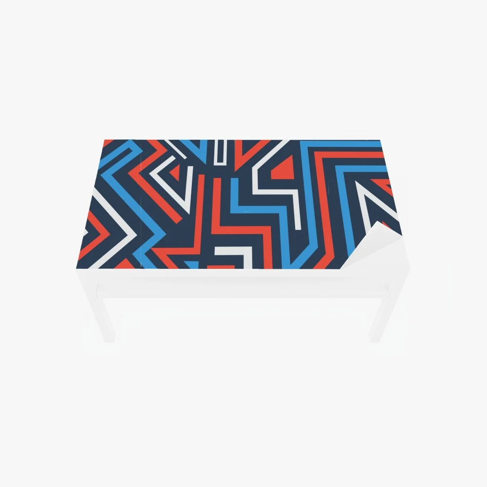 Naklejka na biurko i stół odważne geometryczne linie – Wallissimo® Naklejka na biurko i stół odważne geometryczne linie – Wallissimo®