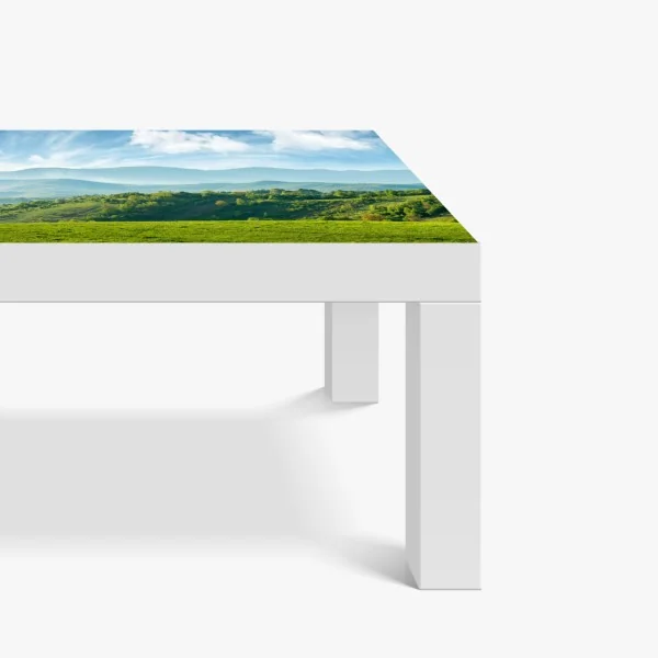 Naklejka na biurko i stół panorama wiosennych gór Rumunii – Wallissimo® Naklejka na biurko i stół panorama wiosennych gór Rumunii – Wallissimo®