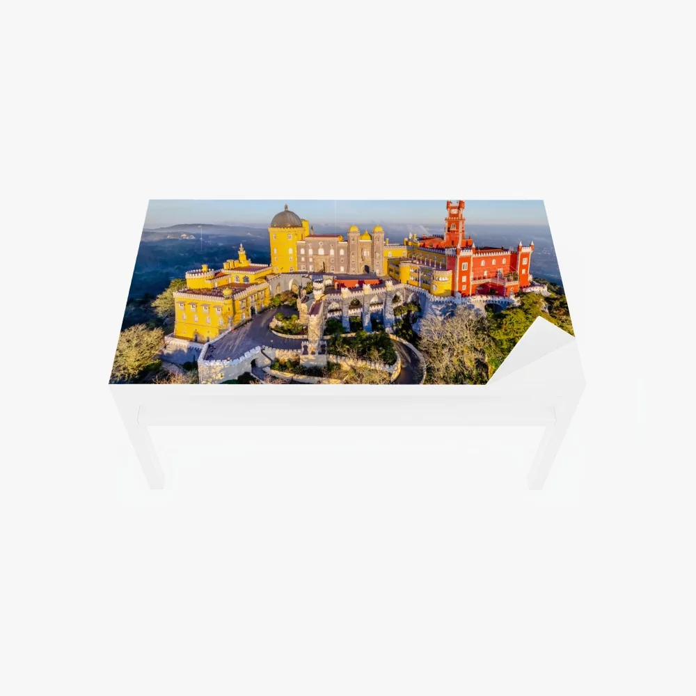 Naklejka na biurko i stół kolorowy pałac Pena w Sintrze – Wallissimo® Naklejka na biurko i stół kolorowy pałac Pena w Sintrze – Wallissimo®