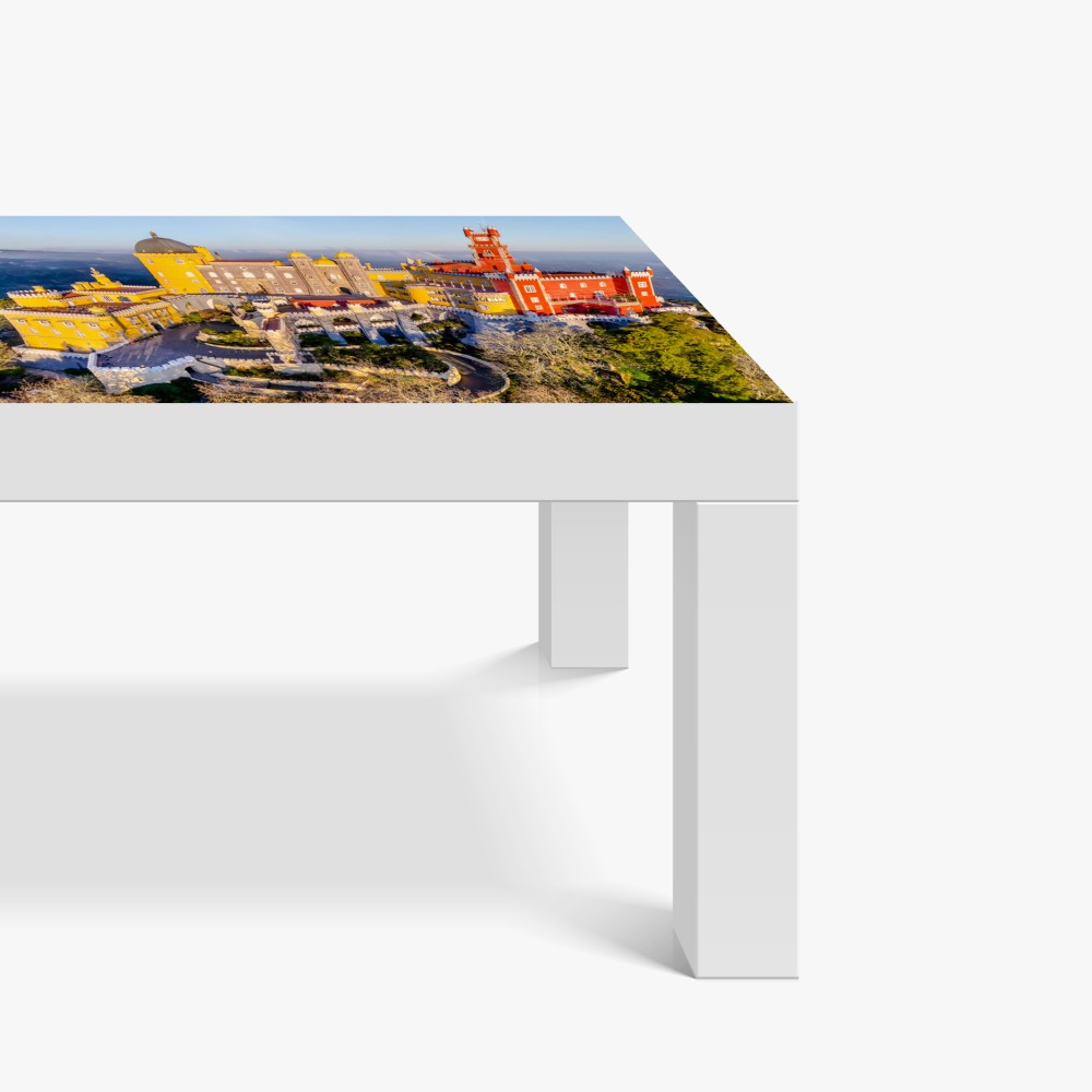 Naklejka na biurko i stół kolorowy pałac Pena w Sintrze – Wallissimo® Naklejka na biurko i stół kolorowy pałac Pena w Sintrze – Wallissimo®